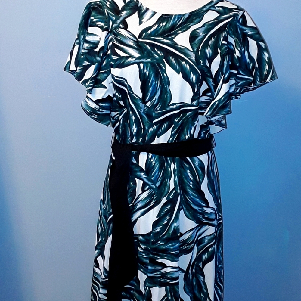 Leaf Print Dress